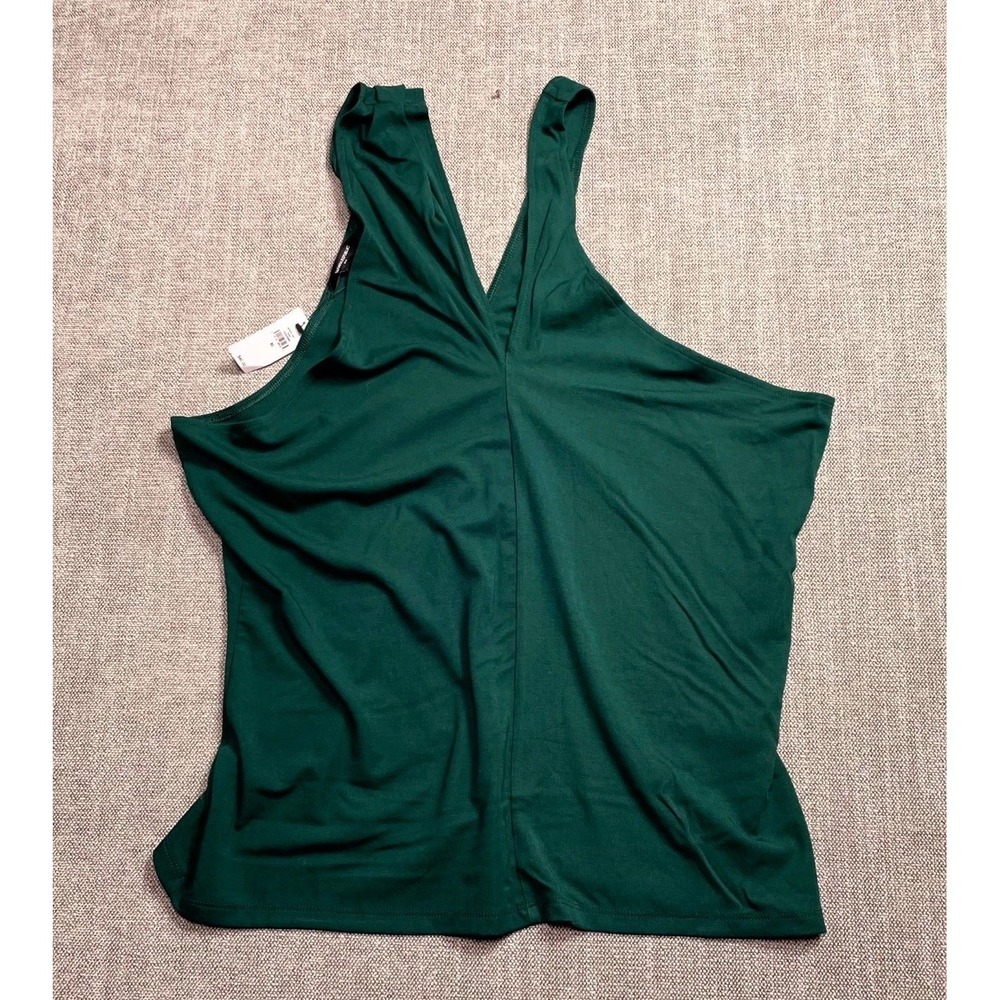 Banana Republic Halter Top Womens XL Sapphire Green Sleeveless 842331-00-1